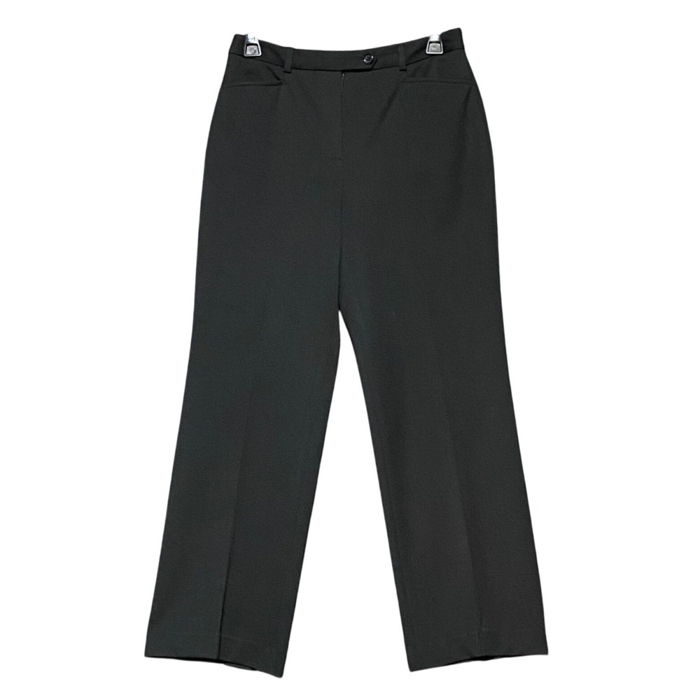 Talbots Petites 4P Black Straight Leg Stretch Dress Pants‎ Trousers RN69061